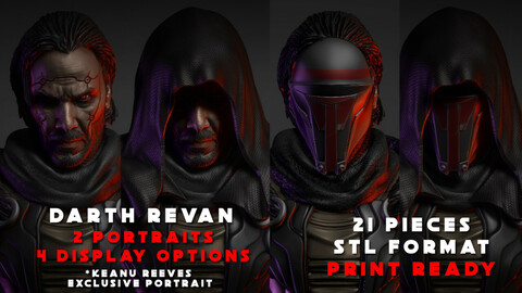 DARTH REVAN/KEANU 3D PRINTABLE MODEL