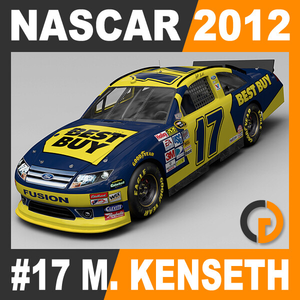 ArtStation - Nascar 2012 Car - Matt Kenseth Ford Fusion #17