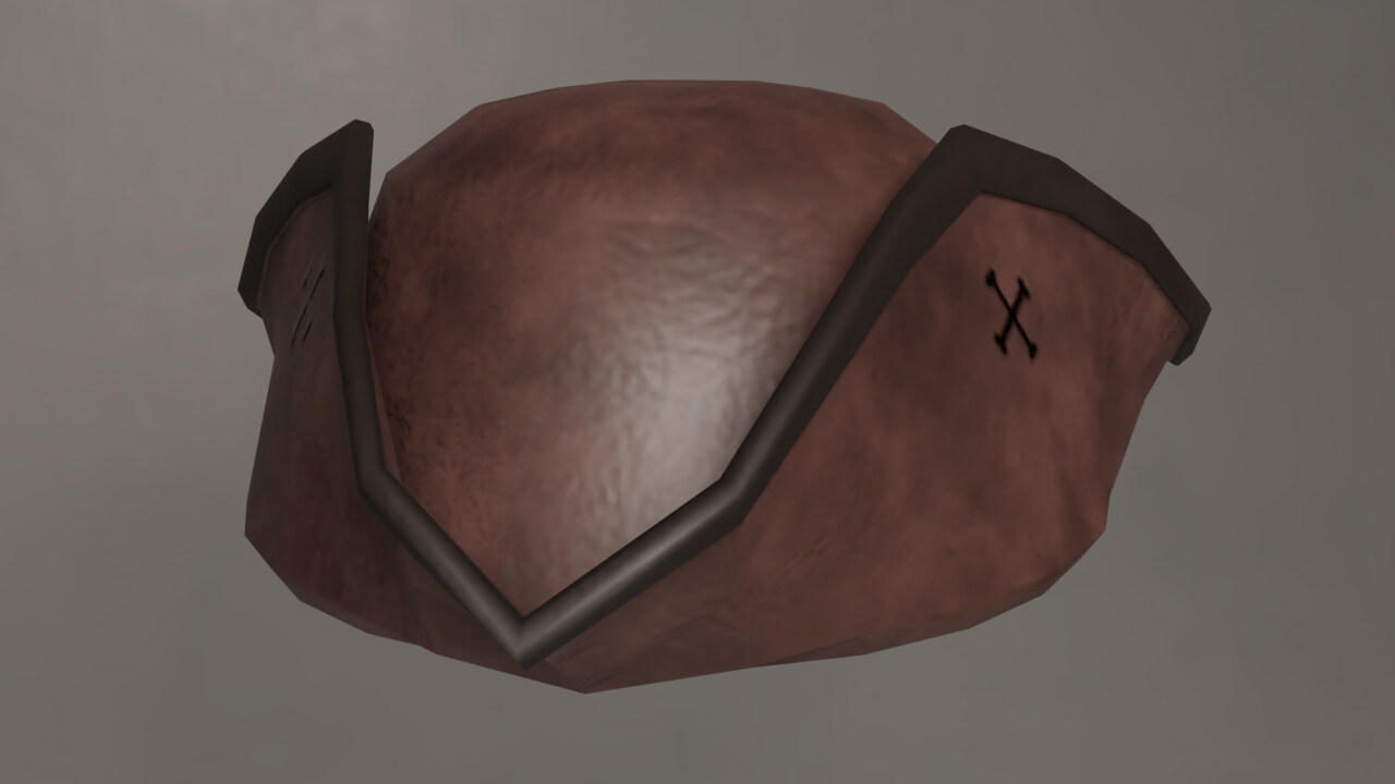 ArtStation Tricorne Hat Low Poly Game Assets