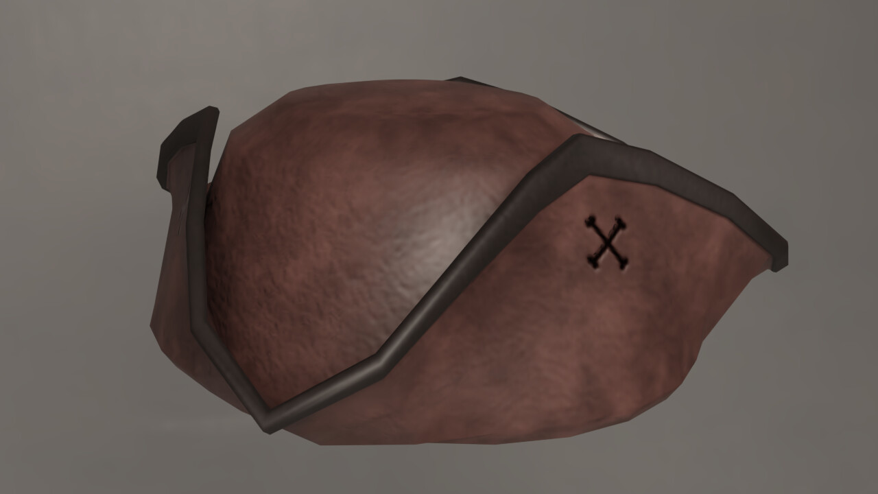 ArtStation Tricorne Hat Low Poly Game Assets