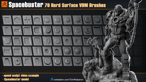 ArtStation - 20 Metal Damage Stencils/VDM Brushes(Pack1)