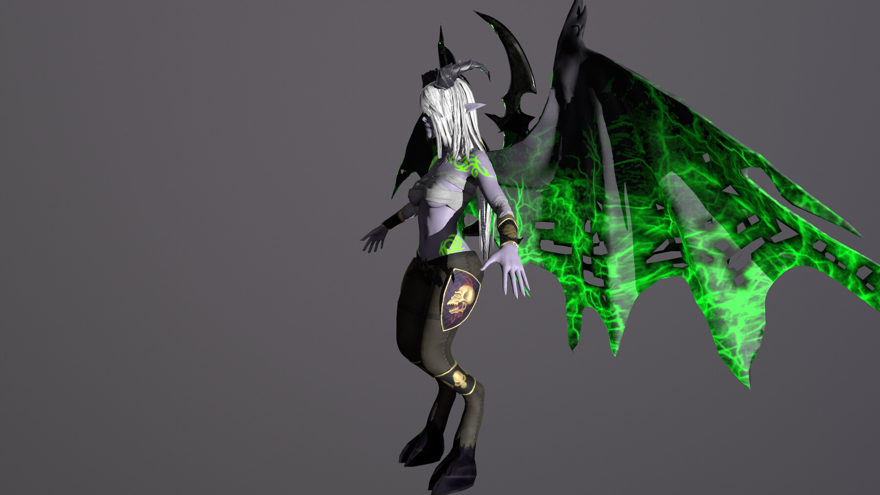 Demon Hunter Diana. Demon Hunter 3d model. 3d model Hunter. Demon Hunter model 3d Printer.