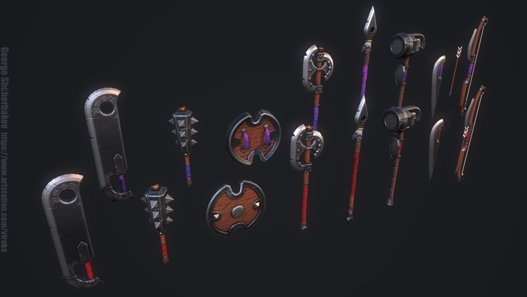 ArtStation - Stylized Weapon Pack | Game Assets