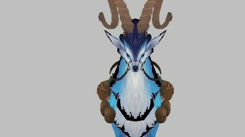 Goat riding 3D Model