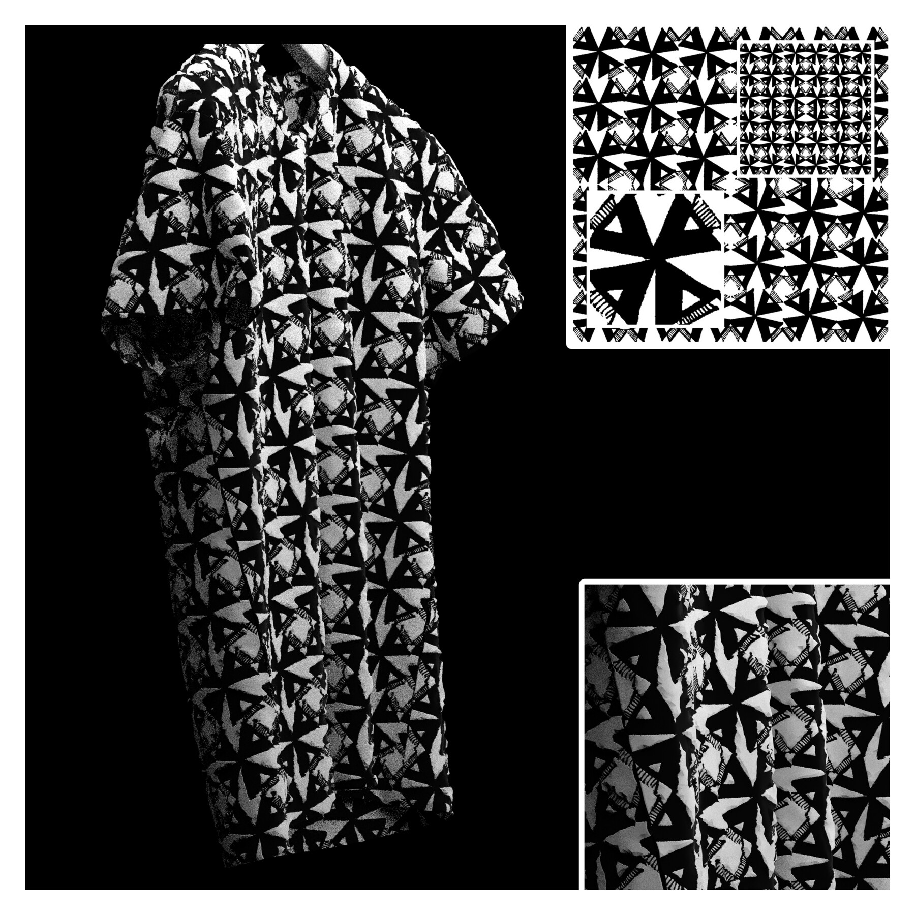 ArtStation 12 .Fabric patterns. CLO3D + MD Tutorials