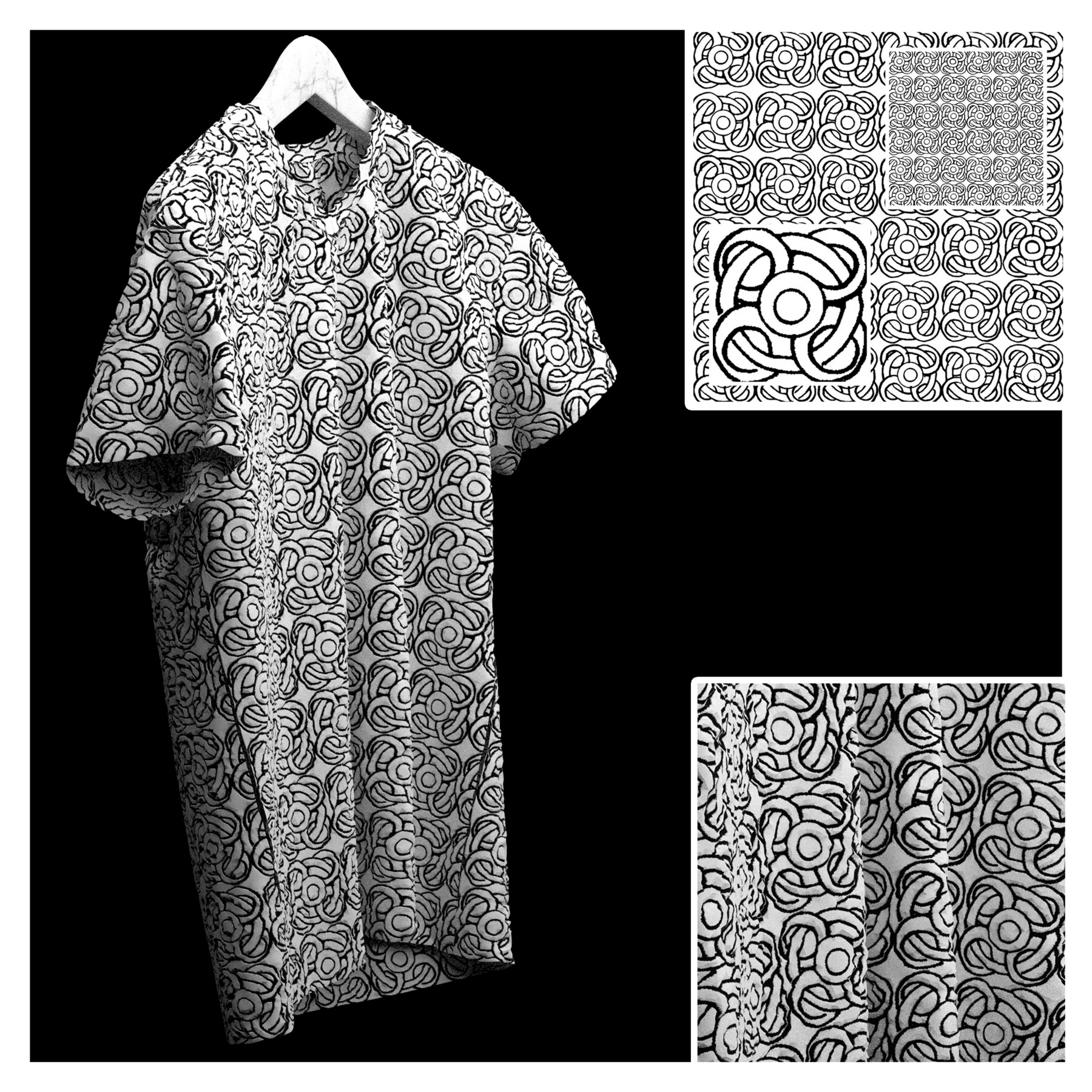 ArtStation 12 .Fabric patterns. CLO3D + MD Tutorials