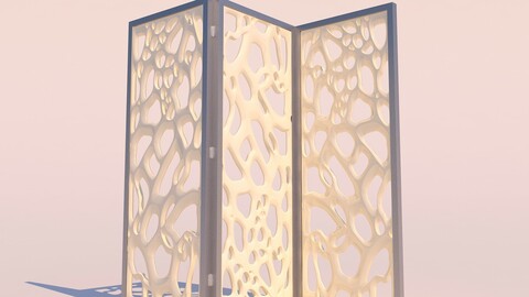 Organic Decorative Wall Partition