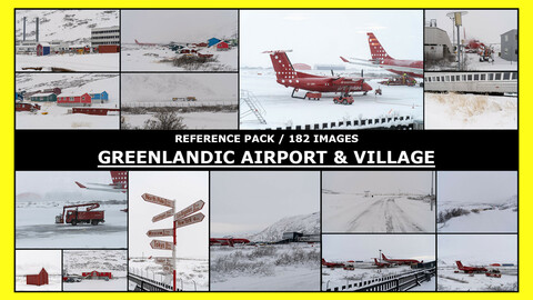 GREENLAND - KANGERLUSSUAQ AIRPORT, VILLAGE / Photo Reference /  182 IMAGES