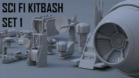 Scifi Kitbash Set 01