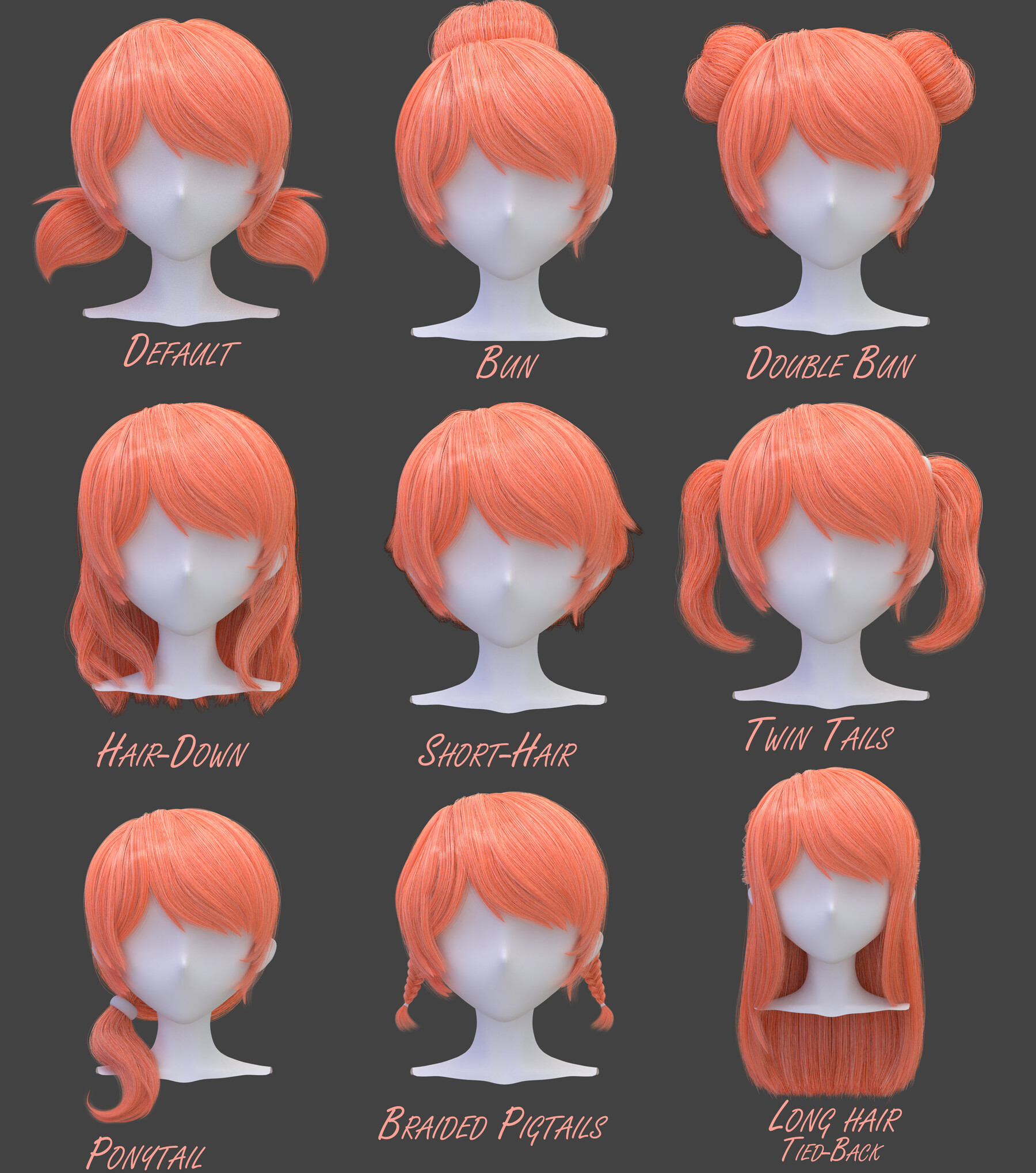 Anime hairstyle Collection 1
