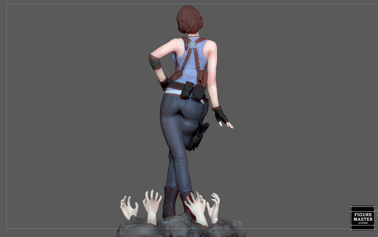 STL file JILL VALENTINE RESIDENT EVIL SEXY PRETTY GIRL GAME ANIME