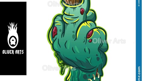 Vectorized Finger Fuck Zombie Art.