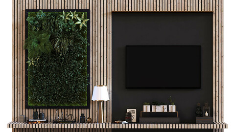 green tv wall set 013