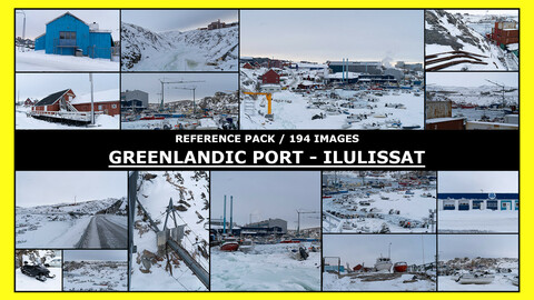 GREENLAND - ILULISSAT / PORT / INDUSTRIAL / Photo Reference / 194 images