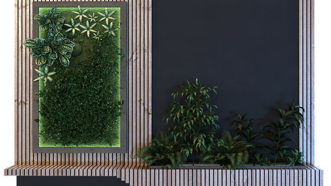 Vertical Plant Set 049  Bench