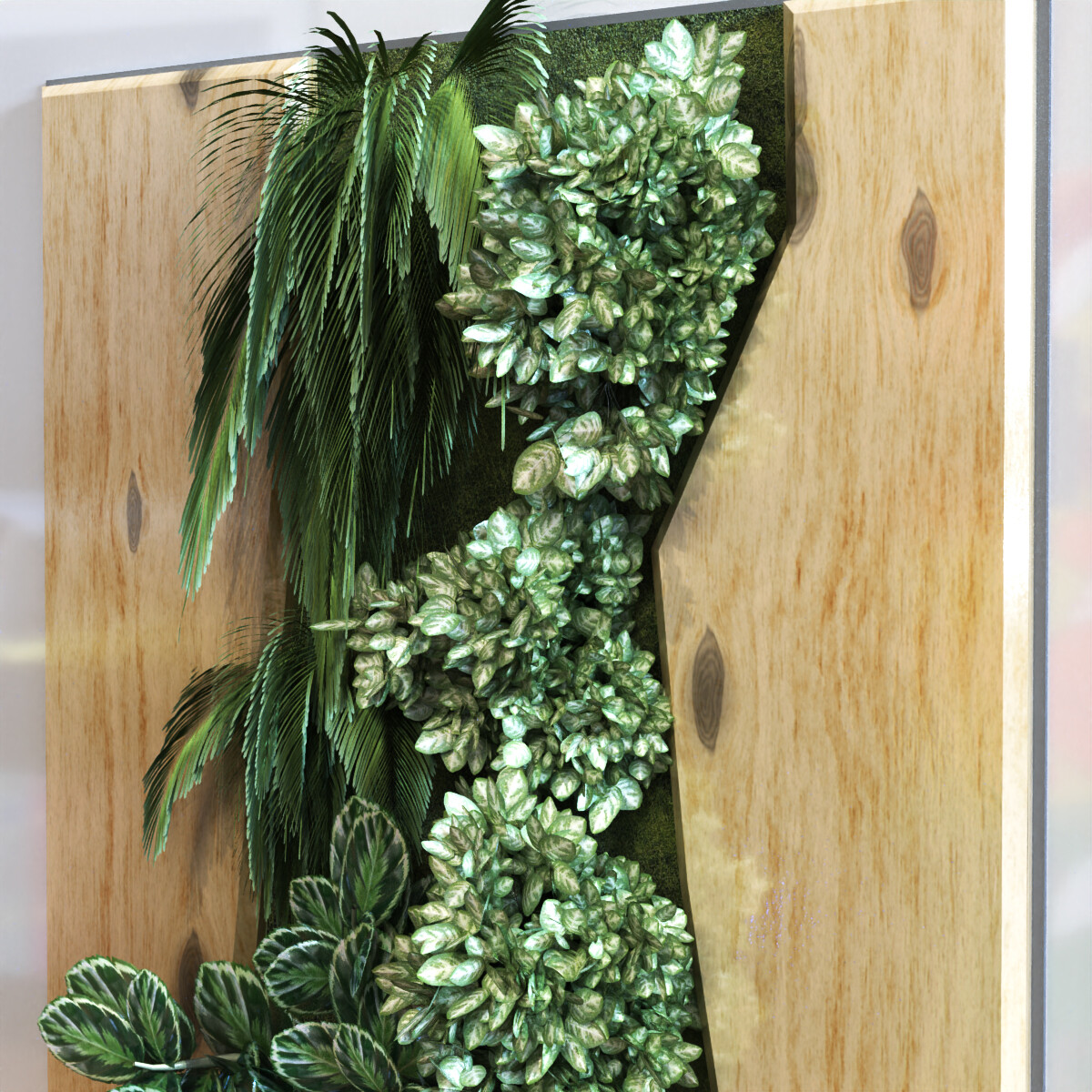 ArtStation green wall frame set 051 Resources