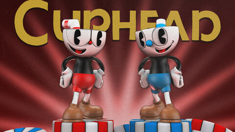Cuphead - Fan Art for 3D Printing (STL Files)