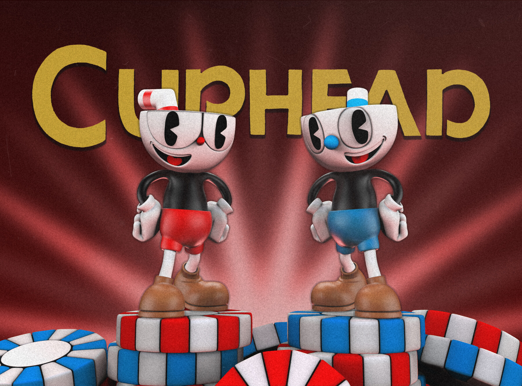 ArtStation - Cuphead - Fan Art for 3D Printing (STL Files) | Resources