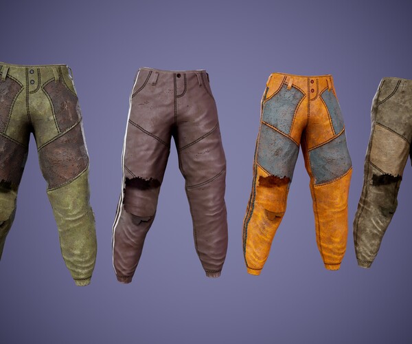 ArtStation - Post apocalyptic Pants | Game Assets