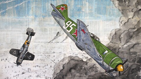 Лёд в огне (65 х 85,5 см)