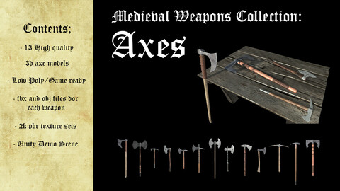 Medieval Weapons Collection - Axes