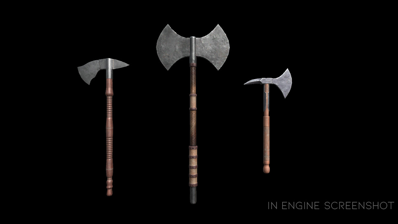 Artstation - Medieval Weapons Collection - Axes 