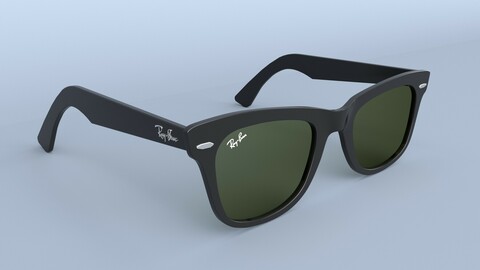 Ray Ban New Wayfarer glasses 3D model