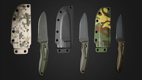 Game Ready Asset \ Military Knife  \ Equipment \ Weapon