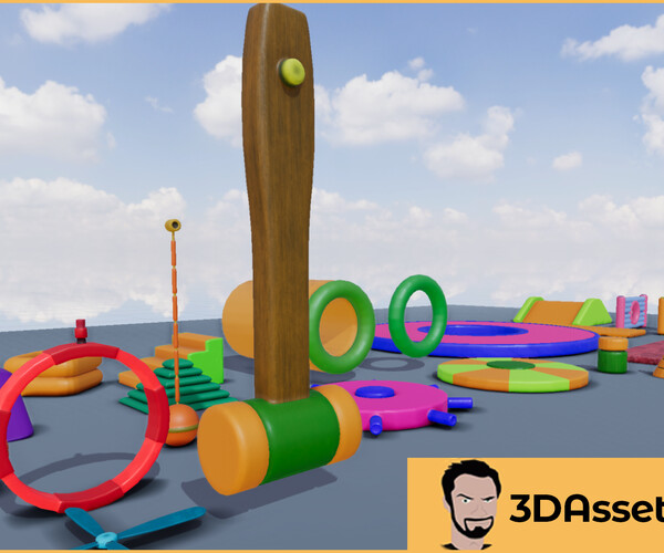 ArtStation - Fun Obstacle Course Expansion For Unity Engine | Game Assets