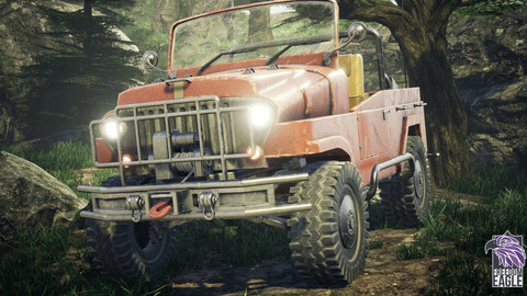 JEEP 4X4 - Game-Ready model