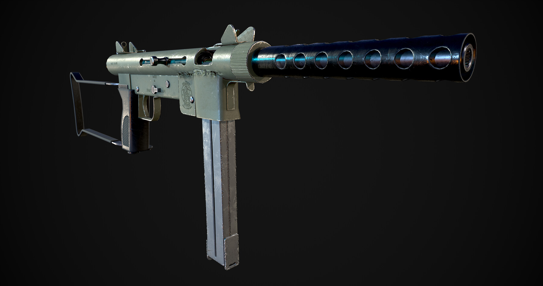 ArtStation - Smith & Wesson M76: Game Ready Prop | Game Assets