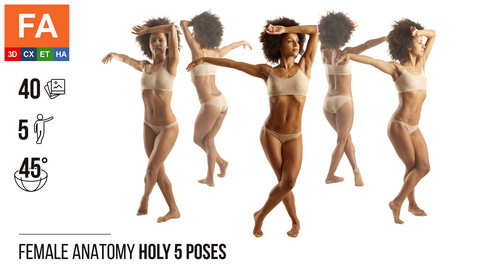 Female Anatomy | Holly 5 Various Poses | 40 Photos