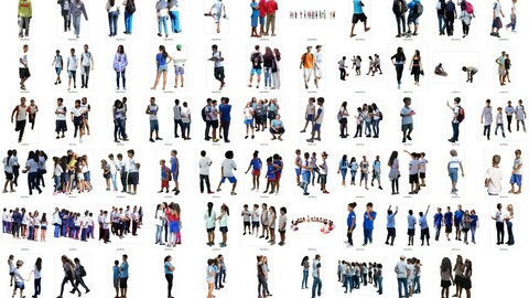 Latin Real People Cutout Pack (kids / teens / students)
