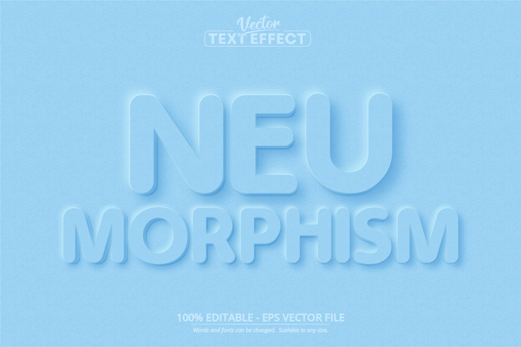 ArtStation - Neumorphism text, new design trend style editable text ...