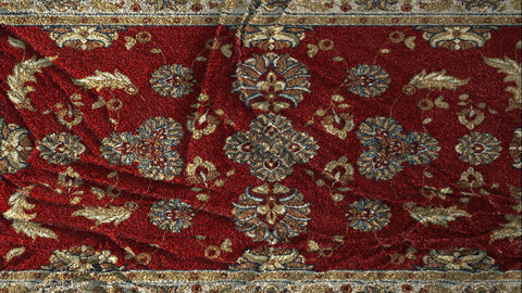 Reality Rug Generator .Sbsar Material + RugModel.Fbx for Substance Painter & Marmoset Toolbag