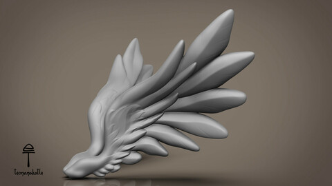 Wings 01. 3D-model. OBJ-file