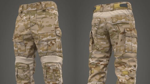 Crye precision G3 tactical military pants (Marvelous Designer / Clo 3D project)