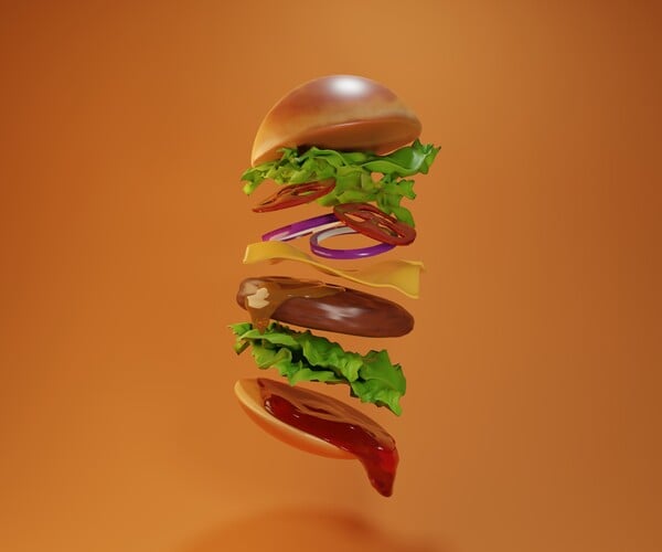 ArtStation - Flying Burger | Resources