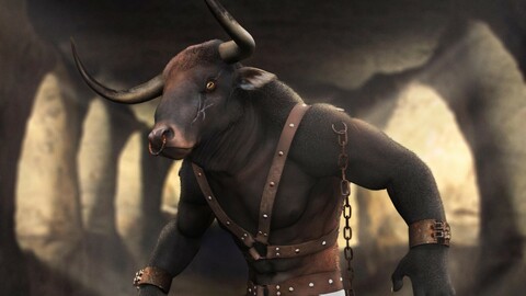 Minotaur 3D model high detailed