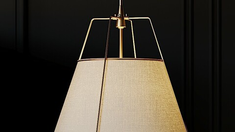 CONICAL DRUM PENDANT Black and White