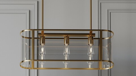 West Elm - Trough Chandelier 30 inch