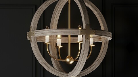 Ballards Designs Clarissa 4-Light Orb Chandelier