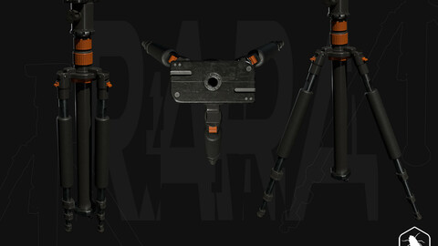 Tripod - Gameready 3D Model
