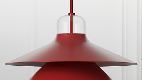 Ikono Lamp Small EU Red and White