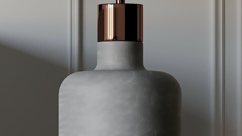 COX & COX Concrete & Copper Pendant