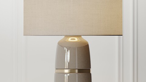 COX & COX Banded Ceramic Table Lamp