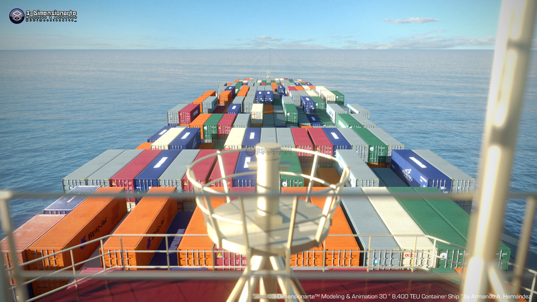 Artstation Container Ship 8 400 T E U Resources