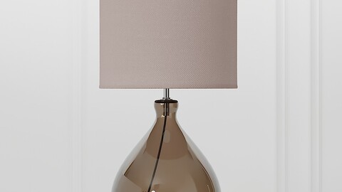 COX & COX Sanna Smoke & Blush Table Lamp