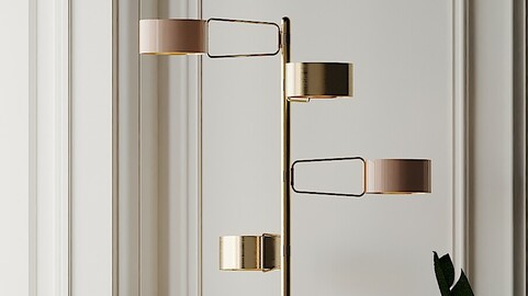 Creativemary BROMPTON Brass Floor Lamp