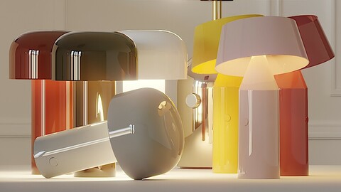 Bellhop, Bicoca and Bell Table Lamps in Several Colors